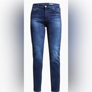 AG Adriano Goldschmied Dark Blue Mari High Rise Slim Straight